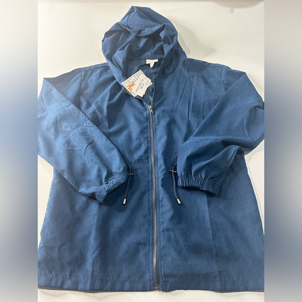 NWT Lularoe XS Jackie Navy Hooded Jacket